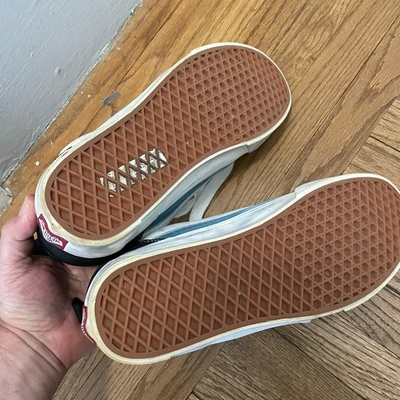 Vans Black and Blue Skate Sneakers with Suede Accents - Picture 6 of 8